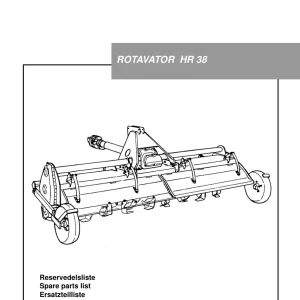 Howard Rotavator Hr38 Parts Manual