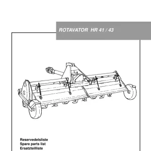 Howard Rotavator Hr41 43 Parts Manual