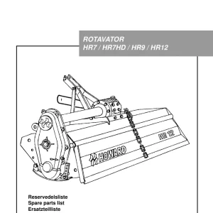 Howard Rotavator Hr7 Hr9 Hr12 Parts Manual