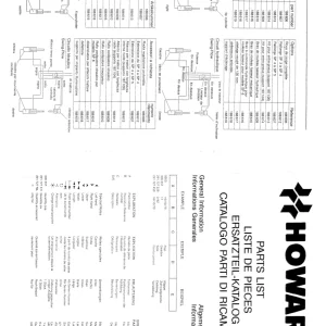 Howard Swingplov Parts Manual