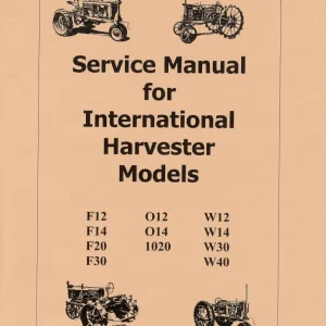 IH International F12 F14 F20 F30 Service Manual