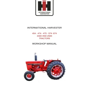 IH International 454 474 475 574 674 2400 2500 Service Manual