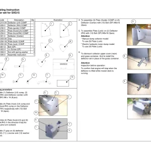 Iseki Deflector Sxg15 Operators Manual