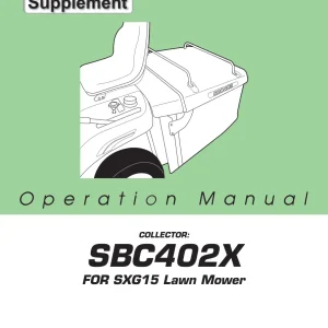 Iseki Mower Sbc402X Operators Manual