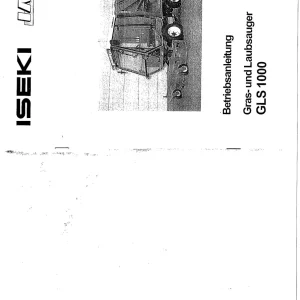 Iseki Gls1000 Operators Manual