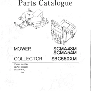 Iseki Scma48M Scma54M Sbc550Xm 2006 Parts Manual