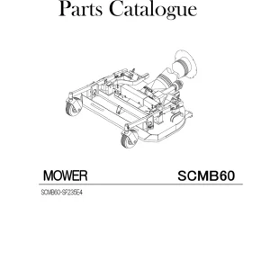 Iseki Scmb60 Sf235 2017 Parts Manual