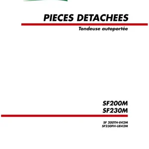 Iseki Sf200 Sf230 Parts Manual