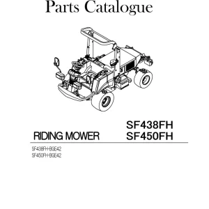Iseki Sf438Fh Sf450Fh Mower 2016 Parts Manual