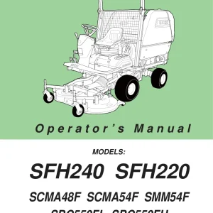 Iseki Sfh240 220 Scma48F 54F Smm54F Sbc550Fl Sbc5550Fh Operators Manual