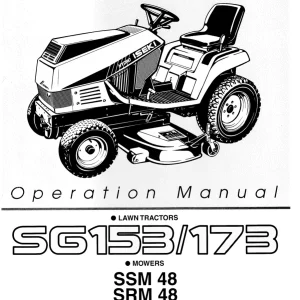 Iseki Sg153 Sg173 Ssm48 Srm48 Operators Manual