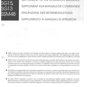 Iseki Sg17 Sg15 Sg13 Ssm48 Operators Manual