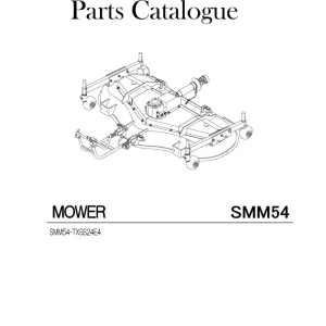 Iseki Smm54 Mower Txgs24E4 2019 Parts Manual