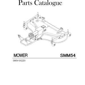 Iseki Smm54 Sxg22E4 Mower 2019 Parts Manual