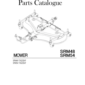 Iseki Srm48 Srm54 Txg23E4F Mower 2019 Parts Manual
