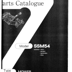 Iseki Ssm54 Parts Manual