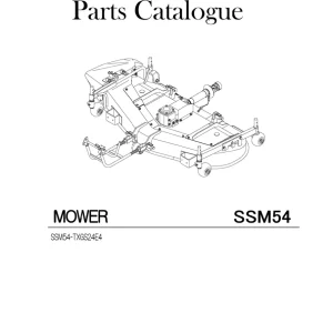 Iseki Ssm54 Txgs24E4 2019 Parts Manual