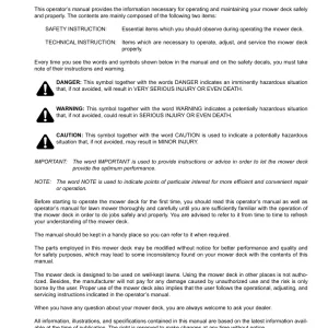 Iseki Sxg22 Sxg326 Mower Parts Manual