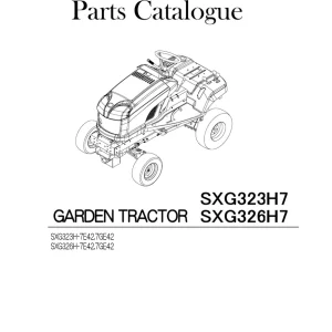 Iseki Sxg323H7 Sxg326H7 Parts Manual