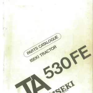 Iseki Ta530Fe 1991 Parts Manual
