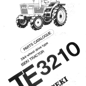 Iseki Te3210 Parts Manual