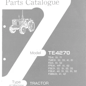 Iseki Te4270 Parts Manual