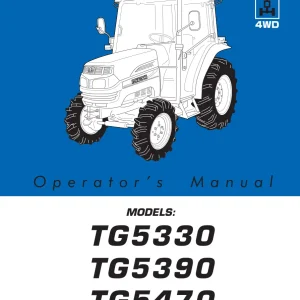Iseki Tg5330 Tg5390 Tg5470 4Wd Operators Manual