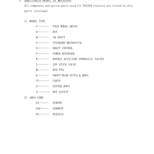 Iseki Tg5470 Parts Manual