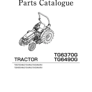 Iseki Tg6370G Tg6490G 2015 Parts Manual