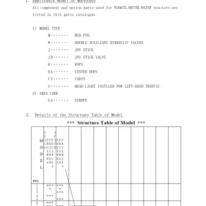 Iseki Tg6675 6675H 6625H Parts Manual