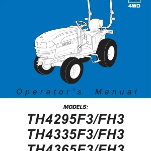 Iseki Th4295 4335 4365 F3 Fh3 Operators Manual