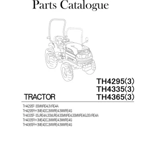Iseki Th4295 Th4335 Th4365 3 2018 Parts Manual