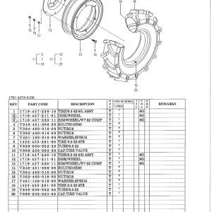 Iseki Tj75 Wheel Parts Manual