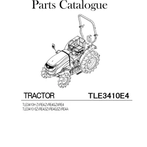 Iseki Tle3410E4 2020 Parts Manual