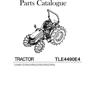 Iseki Tle4490E4 2016 Parts Manual