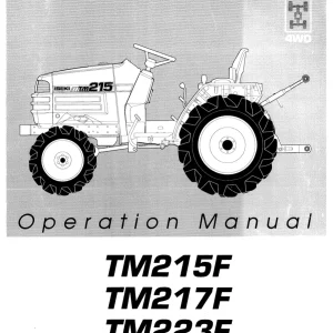 Iseki Tm215F Tm217F Tm223F Operators Manual
