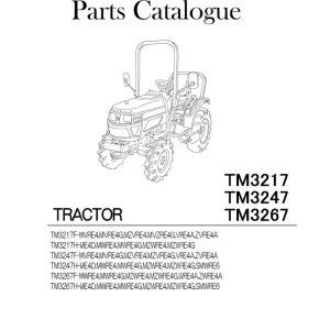 Iseki Tm3217 Tm3247 Tm3267 Parts Manual