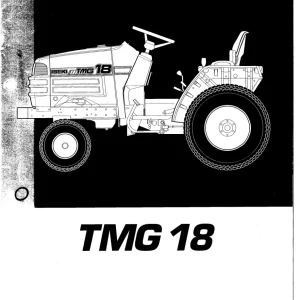 Iseki Tmg18 Operators Manual