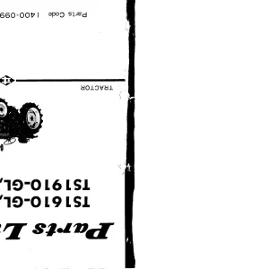 Iseki Ts1610 (4Wd) Parts Manual