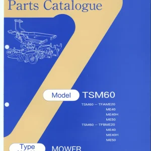 Iseki Tsm60 Tfa Tfb Me20 40 40H 50 Parts Manual