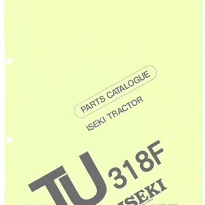 Iseki Tu318F Parts Manual