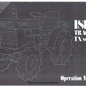 Iseki Tx Operator'S Operators Manual