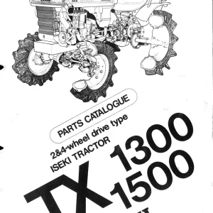Iseki Tx1300 Tx1500 Parts Manual