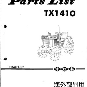 Iseki Tx1410 Parts Manual