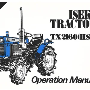 Iseki Tx2160 Hst Operators Manual