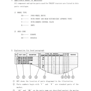 Iseki Txg237 Parts Manual