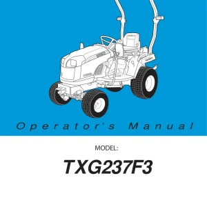 Iseki Txg237F3 Operators Manual