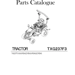 Iseki Txg237F3 2017 Parts Manual