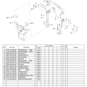 Iseki Txg237F3 Rops Strut 2021 Parts Manual