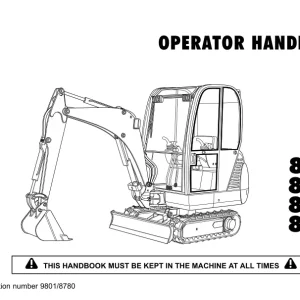 JCB 8013 8015 8017 8018 Operators Manual